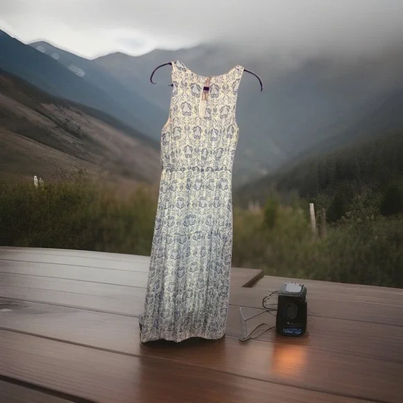 Suzi Chin Maggy Boutique Floral Ruffle Dress Size 4 Belted Made In Italy - Picture 2 of 8